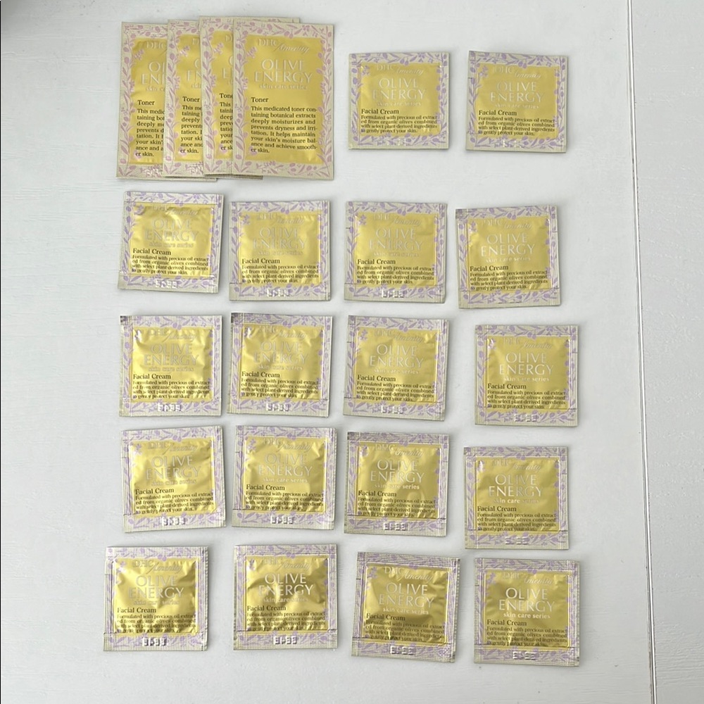 DHC Toner and Facial Cream Samples (22 pcs)